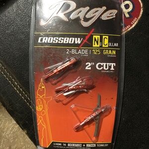 Rage Crossbow X NC 2-Blade Mechanical Broadhead - 100 Grain - 3-Pack